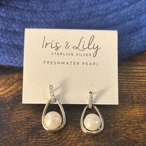 Sterling Silver Freshwater Pearl Earrings